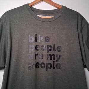 Trek Bicycles Shirt XXL Bike People Are My People Graphic Cycling MTB Green